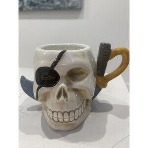 Pirate's House Savannah GA Ceramic Mug Cup Stein Skull Eye Patch Sword Halloween